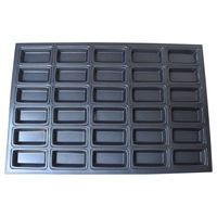 Moule à pâtisserie rectangulaire Sanneng en forme de cigare à 30 emplacements, antiadhésif, pour financier, riz au lait, gâteau au taro, Jiangsu, modèle SN9037
