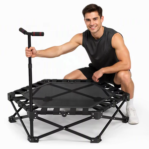 <span class=keywords><strong>Mini</strong></span> <span class=keywords><strong>trampoline</strong></span> pliable pour fitness, rebondisseur d'intérieur avec cadre en acier, pour femmes, usage domestique, rebond renforcé, logo personnalisé, entraînement - Product Image 1