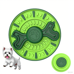 Jeu de puzzle interactif pour chien, tapis de léchage rotatif couineur, distributeur de nourriture lente, étanche, motif uni, jouet de dressage pour animaux de compagnie, pour <span class=keywords><strong>le</strong></span> nettoyage des dents et la mastication - Product Image 2