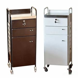 Mueble de Peluquería, Gabinete para Herramientas de Salón de Belleza, Carrito de Almacenamiento para Salón de Belleza, Carrito Pequeño de Acero Inoxidable, Estante de Almacenamiento - Product Image 3