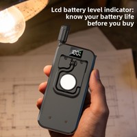 Lampe de camping portable LED multifonctionnelle en ABS, lumière du jour 5000K, noire, super longue autonomie, étanche, avec crochet magnétique et stylo