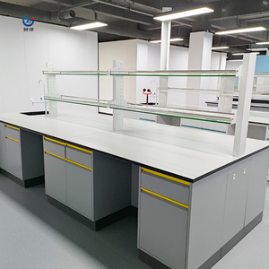 โต๊ะทดสอบทางเคมีในห้องปฏิบัติการม้านั่งกลางเกาะเหล็ก - Product Image 3