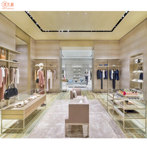 Boutique Escaparate de ropa de gama alta Personalización Ropa lujosa Exhibición de cristal Alta costura - Product Image 1