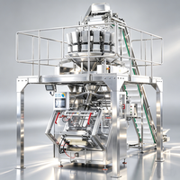 Machine d'emballage verticale multifonctionnelle automatique pour noix et cacahuètes avec pesage et remplissage