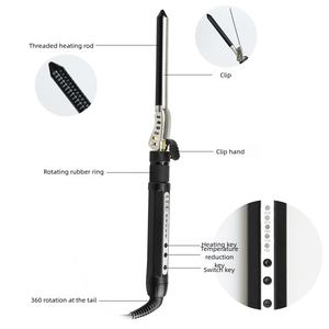 Fer à friser rotatif en laine moelleuse en gros, mini fer à friser pour cheveux courts et longs, fer à friser chauffant en spirale pour la maison - Product Image 5