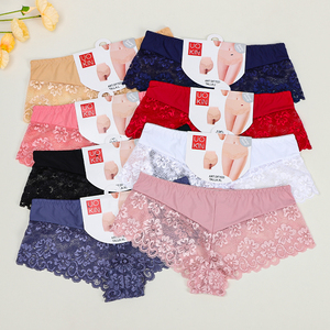 UOKIN-Culotte de bikini en nylon et élasthanne pour femmes, avec dos en dentelle, mélange de couleurs unies, culotte blanche et rose <span class=keywords><strong>sexy</strong></span>, sous-vêtements transparents - Product Image 2