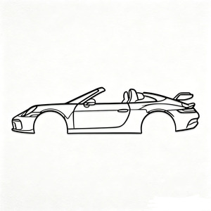 Decorazione da Parete in Metallo a Forma di Auto Sportiva, <span class=keywords><strong>Arte</strong></span> Moderna, Silhouette di Auto da Appendere, Decorazione per Garage, Ufficio, Design Speciale per Auto - Product Image 2
