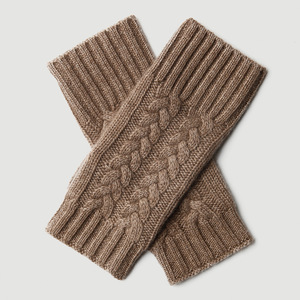 Guantes sin dedos de cachemira para mujer, tejido de punto, cálidos para invierno, color sólido, en stock, venta al por mayor - Product Image 2