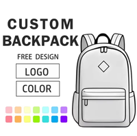 Sac à dos d'étudiant étanche à la mode avec logo personnalisé pour les voyages en plein air Sac d'école simple et solide Sac à dos pour ordinateur portable pour filles et garçons