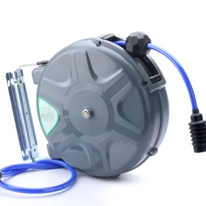 frame 65ft 20m air hose reel glow in the dark auto retractable rewind 300 ft/5000 psi