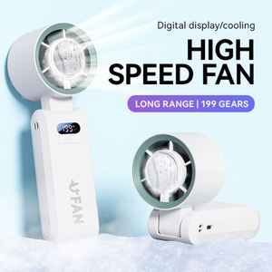 Ventilador Portátil Recargable de Mano con Batería de Larga Duración, Viento Fuerte, Pequeño, para Hogar, Oficina, Viajes y Actividades al Aire Libre - Product Image 5