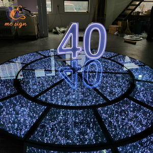 พื้นเต้นรำ LED แม่เหล็ก 3 มิติ กันน้ำ สำหรับงานแต่งงาน ขายส่ง - Product Image 4