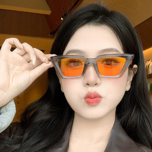 American Retro Cat's Eye Lunettes de soleil Trendy Y2K Street Shade pour femmes hommes Protection UV UV400 Lunettes Hot Girls Guys Style - Product Image 2