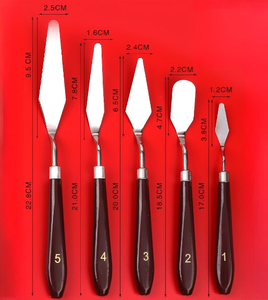 Offre Spéciale : Lot de 5 Spatules à Crème en Acier Inoxydable – Spatules à Beurre pour Artistes, Pâtissiers, Outils de Décoration de Gâteaux, Couteaux à Palette - Product Image 5