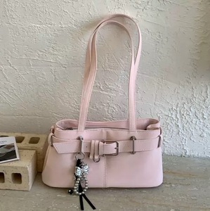 <span class=keywords><strong>Sac</strong></span> pour femme minimaliste et tendance, style doux, à bandoulière, en toile, avec fermeture éclair, doublure en polyester, détails de ceinture, collection printemps - Product Image 4