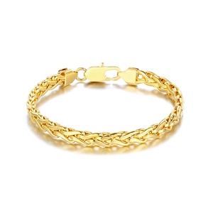 Pulsera de cuerda de trigo de espiga chapada en oro para hombre y mujer, joyería minimalista, tendencia, 2021 - Product Image 1