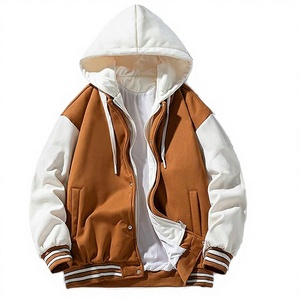 Custom Logo Heavyweight Japan Style Winter Hooded <b>Fleece</b> Windproof Breathable Cotton Lined Men's Jacket - Product Image 3