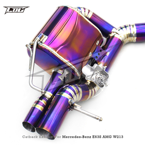 ท่อไอเสีย Boska Catback Downpipe สำหรับ Mercedes-Benz E63/E63S AMG W212 ปี 2008-2013 ท่อไอเสียไทเทเนียมพร้อมปลายท่อแบบ OEM - Product Image 6