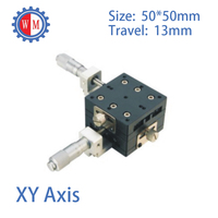 50x50mm High Precision x-y Position Stage Sliding Table Manual XY Axis Linear Stage