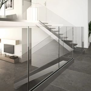 Индивидуальные алюминиевые U-слотовые аппаратные Соединенные зажимы, поддерживающие бескаркасные стеклянные перила - Product Image 2