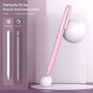 Porte-crayons en silicone à chargement sans fil <span class=keywords><strong>MoKo</strong></span> avec 3 pièces plume anti-dérapante étui à crayons magnétique pour Apple <span class=keywords><strong>Pencil</strong></span> 2nd - Product Image 2