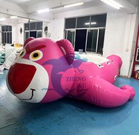 Tube remorquable gonflable d'ours de fraise commercial bateau de remorquage de Pikachu bateau de disco à vendre