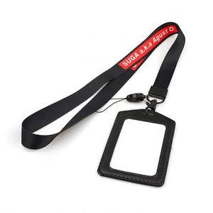 High Quality <b>Polyester</b> Bling Name Tag <b>Lanyard</b> with ID Card Holder Necklace Digital & Silk Screen Printing Eco-Friendly - Product Image 5