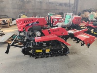Tracteur à chenilles multifonctionnel en caoutchouc : Tracteur agricole à chenilles pour rizières et terres arides