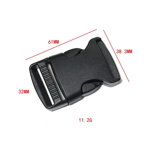 Hebillas de Liberación lateral rápida al por mayor, hebilla de cincha de plástico ajustable doble, accesorios de bolsa de tamaño personalizado, hebilla de cincha para bolsos - Product Image 1