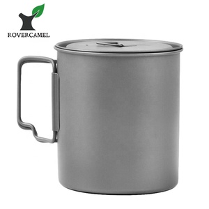 Ngoài trời Đi Bộ Đường Dài Titan cắm trại cup 350ml-750ml tái sử dụng kim loại cốc nước thân thiện với môi đồ nấu nướng cho cuộc phiêu lưu ngoài trời - Product Image 5