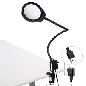 Loupe de table à LED avec bras extensible 3X 5X 8X 10X 20X pour lecture, réparation et soudure - Product Image 6