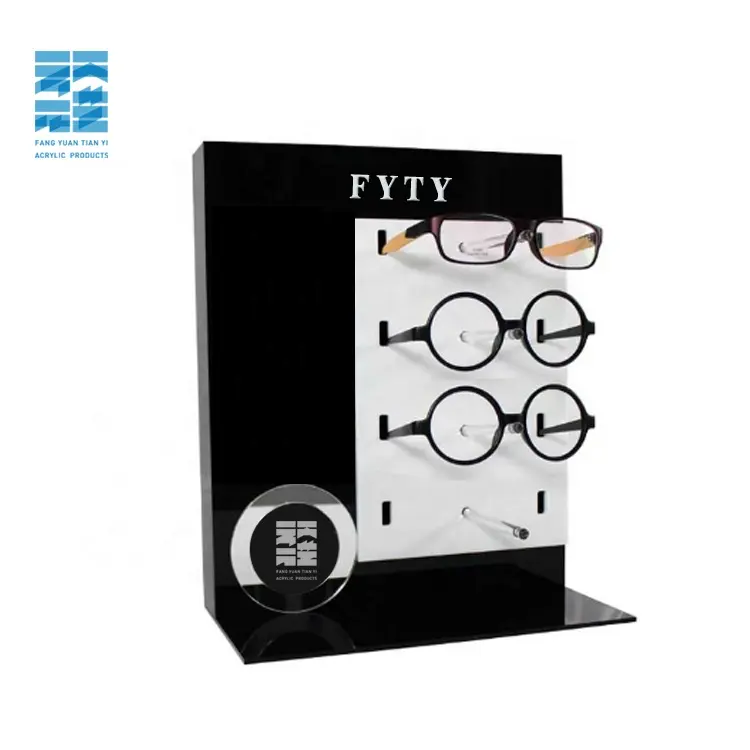 Manufacturer custom acrylic eyeglass display rack acrylic wall mounted eyewear frames display acrylic display rack