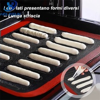Tapis de four en silicone réutilisable de qualité alimentaire résistant à la chaleur pour biscuits liquides, doublures et tampons pour la cuisson, tapis de four pour friteuse à air