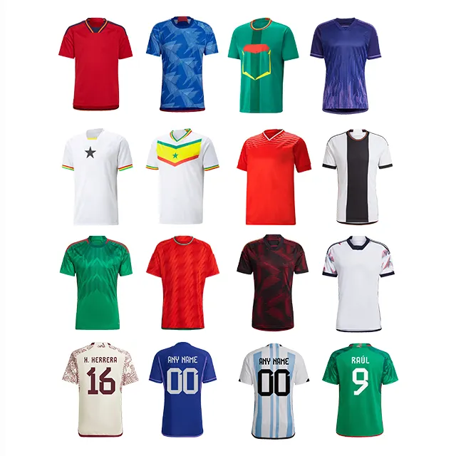 Maillot de football à prix réduit Vêtements pour hommes Uniforme Sublimation Retro Soccer Jersey Set Kits Football Wear