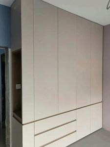 Meubles de chambre à coucher en bois bicolore Design de garde-robe Combinaison de couleurs stratifiées - Product Image 5