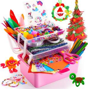 1127 pièces Kits d'artisanat DIY Ensemble de jouets en nettoyeur de tuyaux Projets artistiques Jouets éducatifs DIY pour enfants - Product Image 1