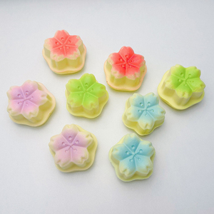 Cherry Blossom Powder Pudding Cake Plasticine Super Soft Squishy Toy Unisex Slow <b>Rebound</b> Decompression for Children - Product Image 1