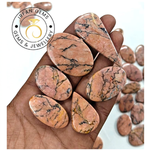 Natural Wood Jasper Gemstone Jewelry Making Cabochon Wholesale Bulk Wood Jasper Loose Gemstone Necklace 1-2 Inches Mix Shape - Product Image 1