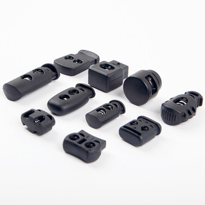 Buckles For <b>Bags</b> Spring Press Adjustable Drawstring Pig Nose Types Durable <b>Black</b> Plastic Accessories - Product Image 2