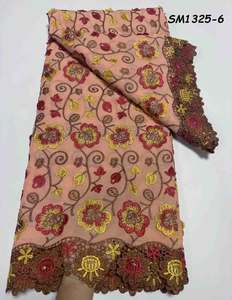 Nouveau style de tissu en dentelle africaine, voile <span class=keywords><strong>suisse</strong></span> 100 % coton, dentelle <span class=keywords><strong>suisse</strong></span> en voile en <span class=keywords><strong>Suisse</strong></span> 2026, matière pour vêtements en dentelle sèche - Product Image 4