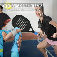 Poignée de raquette de pickleball et de tennis en silicone imperméable absorbant les chocs, design hexagonal en nid d'abeille, pour enfants, haute élasticité