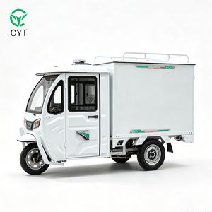 Triciclo de Reparto de 3 Ruedas con Cabina Cerrada y Caja Metálica para Logística Urbana - Product Image 5