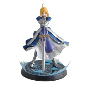 Fate 23cm japanese anime figures MF Fate/stay night UBW saber action figure for decoration