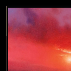 Set di due pareti incorniciate tramonto arte incorniciata nero stampa arte parete Design HMS - Product Image 4