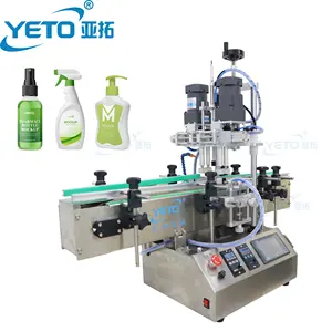 YETO Table Top Automatic Bottle Capping Machine Plastic Bottle Screw Caps Lid Twisting Closing Semi Automatic Capping Machine