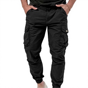 Men's Cargo Jogger Pants Elastic Drawstring Waist Lightweight Breathable Casual Hiking <b>Work</b> <b>Trousers</b> with Pockets - Product Image 2