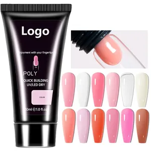 Hot New Products Clear Poly Gel Polygeling Colors Nude Pink Poly Gel