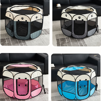 Petit toutes saisons pliable chat chien maison résistant aux rayures tissu Oxford amovible tente pour animaux de compagnie Cage Animal plastique lit livraison