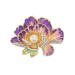 Bros Peony Mewah Baru dari Paduan Logam Gaya Cina, Pin Bunga 3D Elegan, Hadiah Pesta Pernikahan Pertunangan, Aksesori Pakaian - Product Image 4