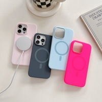 Coque de téléphone magnétique en silicone Promax 16 pour iPhone 18 17 16 15 14 13 12 Pro Max, antichoc, protection arrière pour 16Pro 15Pro